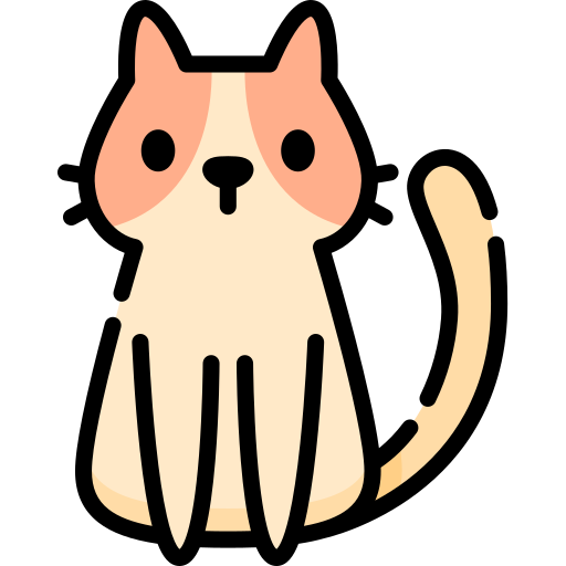 An orange cat sitting